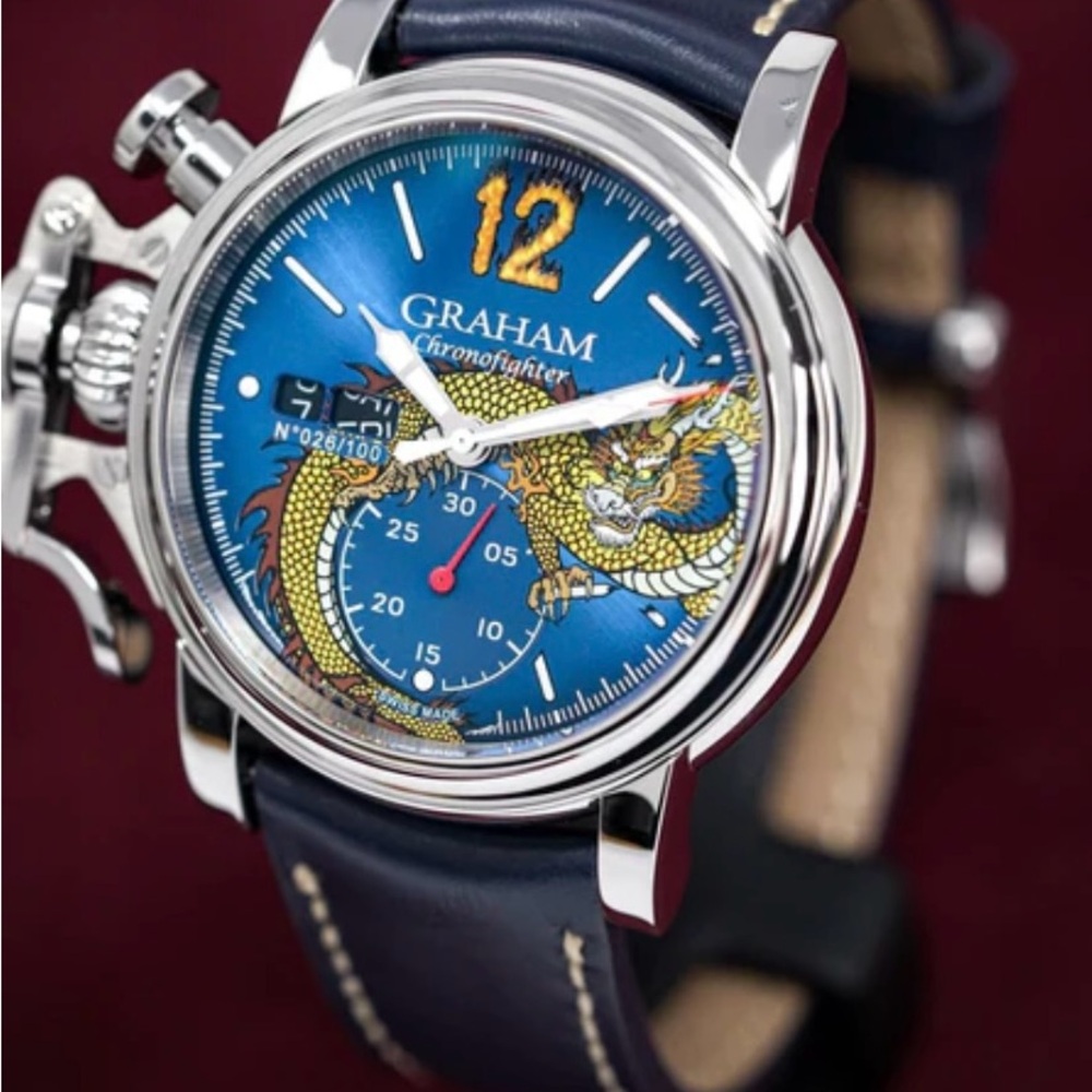 Graham Limited Edition 43/100. Chronofighter Dragon 44mm